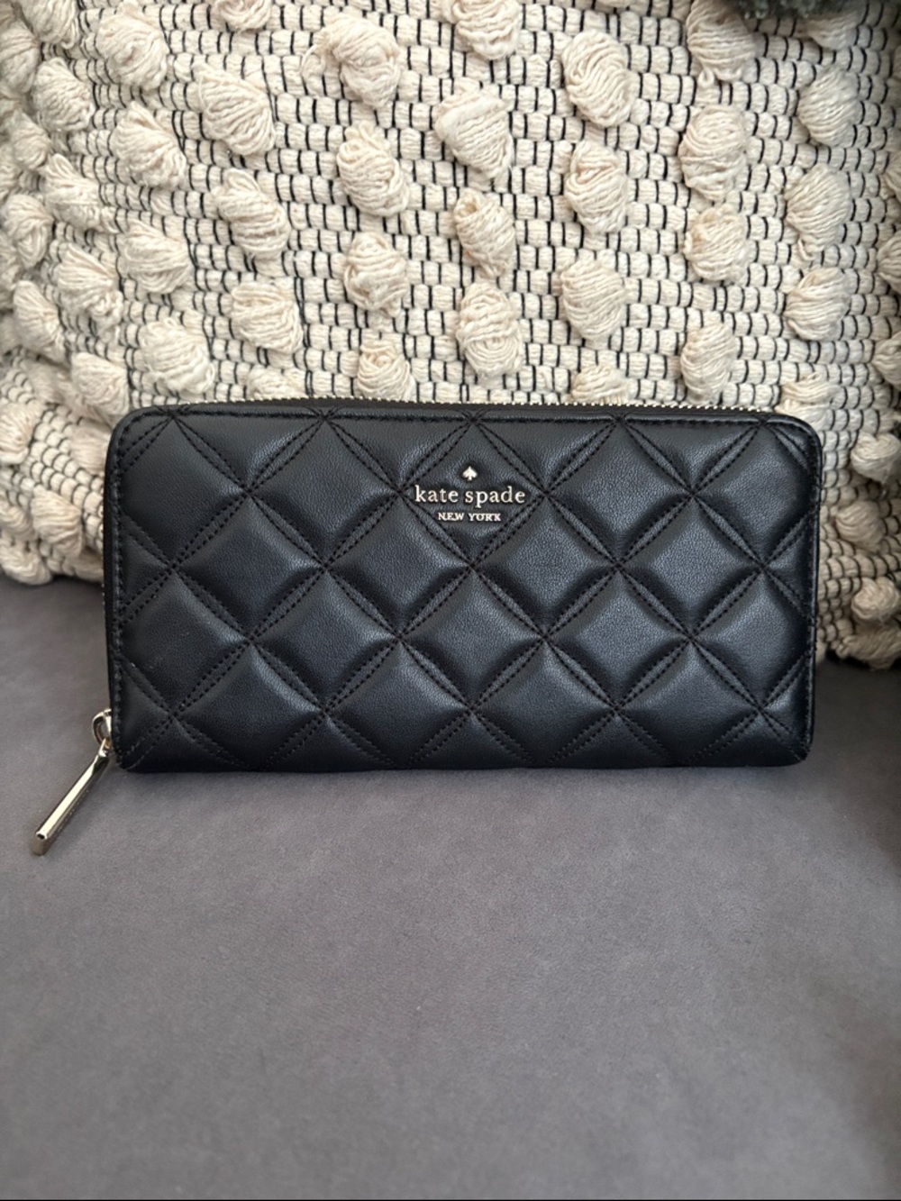 Kate spade long zip around wallet